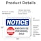 Signmission Warehouse Personnel Only Sign, Vinyl Decal, 14in W x 10in L, 2PK OS-2PACK-NS-D-1014-L-16852 - alternate 2